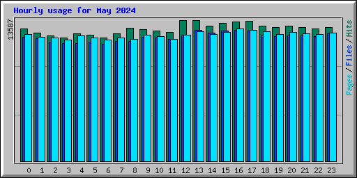 Hourly usage for May 2024